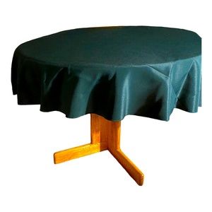 Hunter Green Gee Di Moda 70” Round Tablecloth EUC